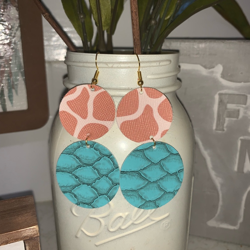 Round Dangle Earrings